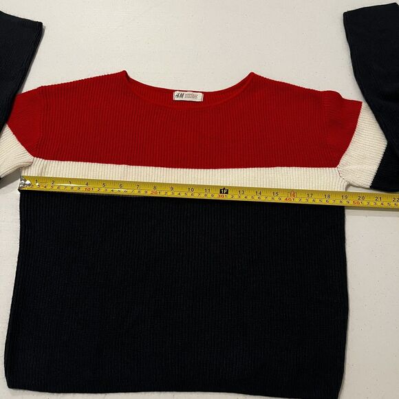 H&M Red, White and Blue Sweater Youth Size 12-14Y (Women Size Small) - Picture 5 of 8